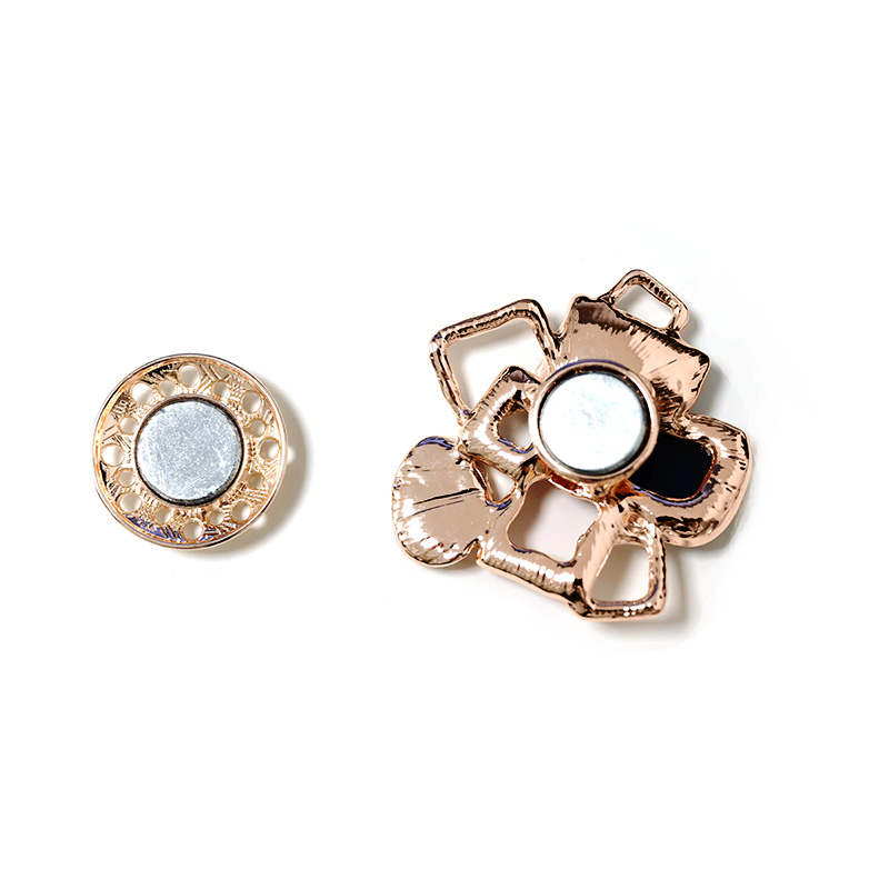 SPILLA MAGNETICA SMALTATA GEOMETRIE IRREGOLARI CON PIETRE - SW2588C475