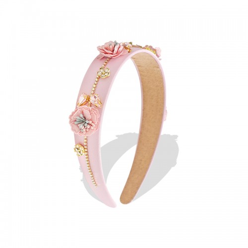 CERCHIETTO PER CAPELLI CON FIORI E CRISTALLI - PP2376F110