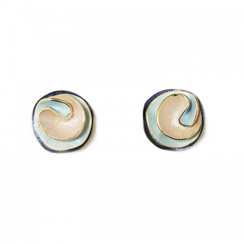 GEMELLI DA POLSO A SPIRALE SMALTATA - SW2648C785