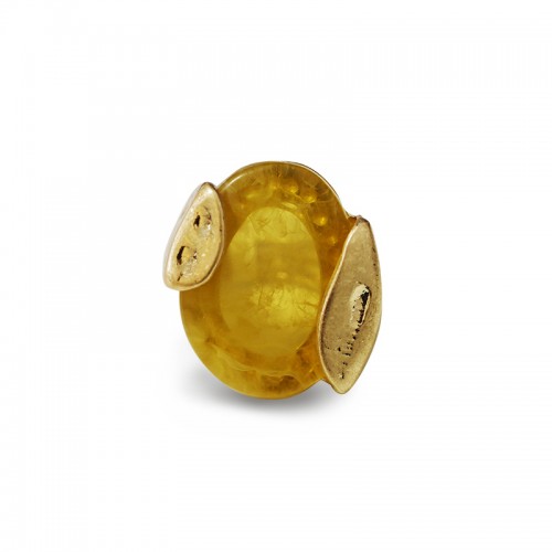 GRANDE ANELLO ELASTICO OVALE CON PIETRA IN RESINA - NY25100C569