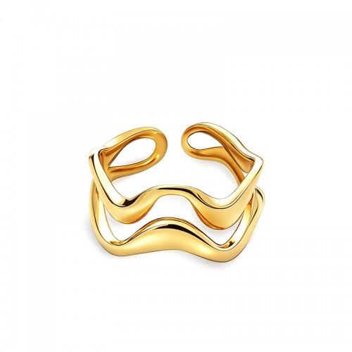 ANELLO APERTO REGOLABILE ONDA - YC25312B414