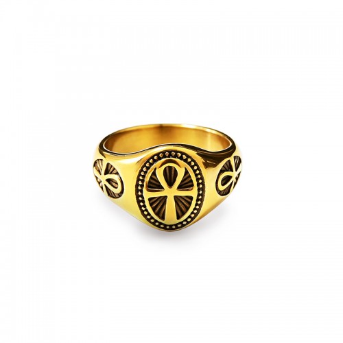ANELLO CHEVALIER CON ANKH EGIZIO - MY2656C870
