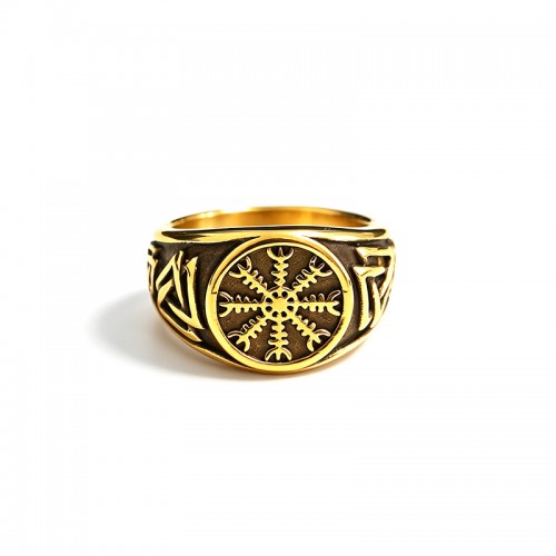 ANELLO CHEVALIER CON SIMBOLO AEGISHJALMUR - MY2656C874