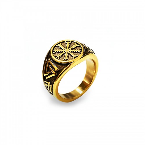 ANELLO CHEVALIER CON SIMBOLO AEGISHJALMUR - MY2656C874