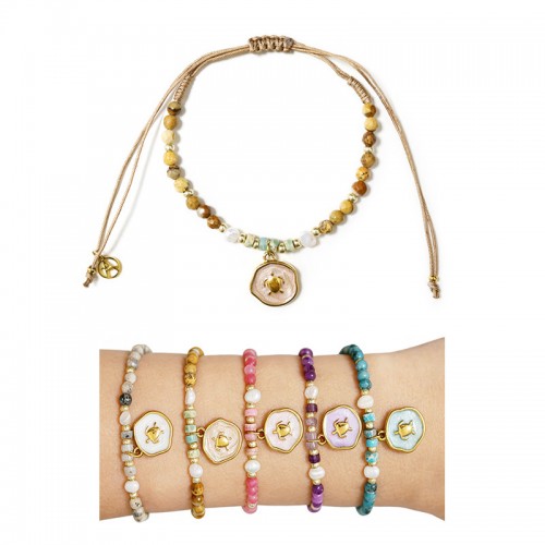 SET DI 6 BRACCIALI ASSORTITI CON COULISSE CON ESPOSITORE - 20260407B