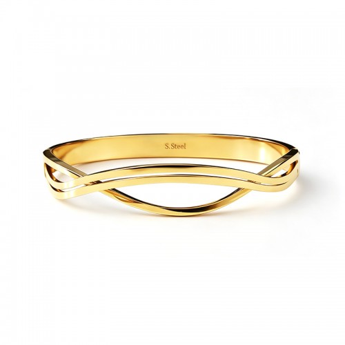 BRACCIALE RIGIDO LINEE INCROCIATE - DH2580B479