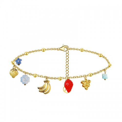 BRACCIALE A CATENA CON CHARMS FRUTTA - FFJ25624C608