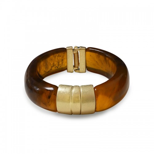 BRACCIALE RIGIDO IN RESINA CON APERTURA A MOLLA - NY251344C584