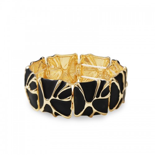 BRACCIALE ELASTICO SMALTATO CON MOTIVO ASTRATTO - SW2588C468