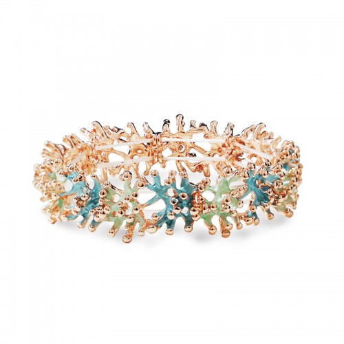 BRACCIALE ELASTICO MARINO CORALLO SMALTATO - SW2688C812