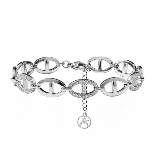 BRACCIALE MAGLIA MARINA CON ZIRCONI - YC26120C906