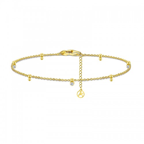 BRACCIALE CON SFERE E PUNTI LUCE - YC2656C936