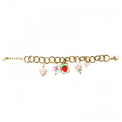 BRACCIALE A CATENA CON CHARMS - YNK25944C522