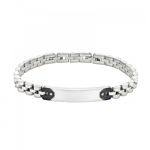 BRACCIALE DA UOMO CON PIASTRA E ZIRCONI - RD211015212D56/D57