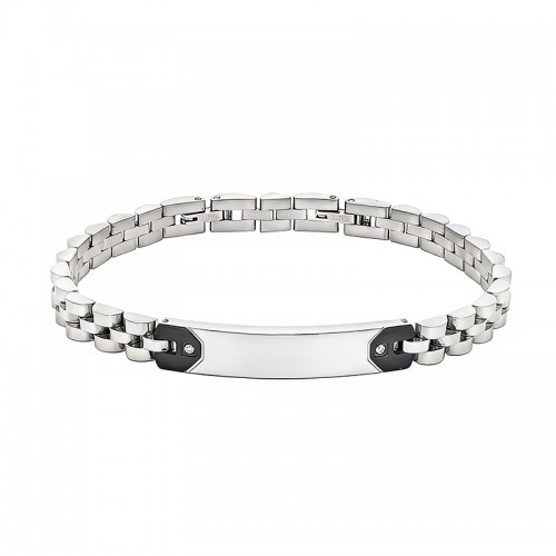 BRACCIALE DA UOMO CON PIASTRA E ZIRCONI - RD211015212D56/D57