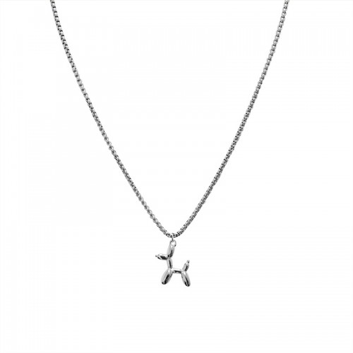 COLLANA CON PENDENTE A CANE PALLONCINO - JN2444B769