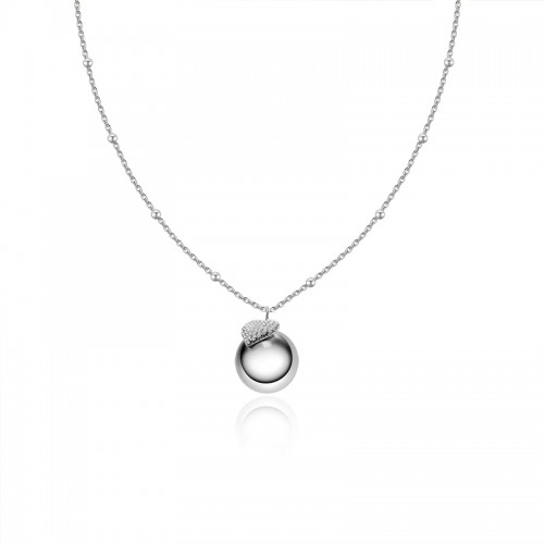 COLLANA LUNGA CHIAMA ANGELI CON CIONDOLO CUORE IN ZIRCONI - JN26148D006