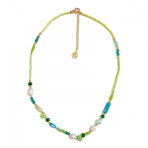 COLLANA CON PERLINE COLORATE E PERLE - MNK21121188H9