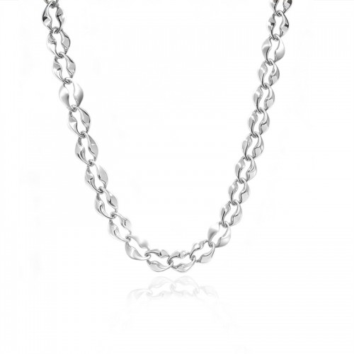 COLLANA A CATENA CON MAGLIE OVALI RITORTE - SW25116C505