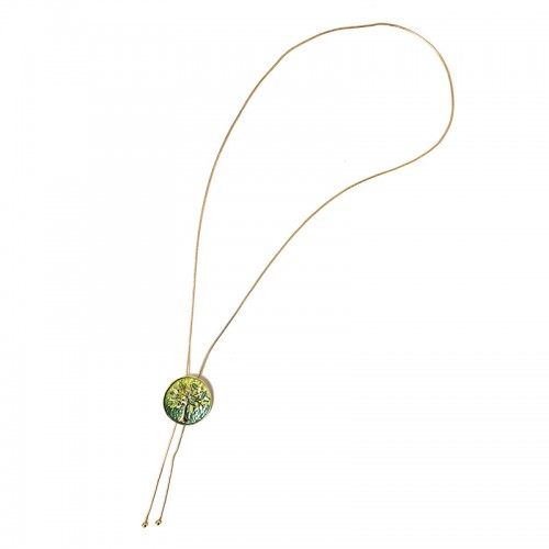 COLLANA LUNGA A Y REGOLABILE CON ALBERO DELLA VITA SMALTATO - SW2688C824