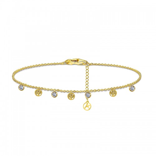 CAVIGLIERA CON PUNTI LUCE E ALBERI DELLA VITA - JN2644D025