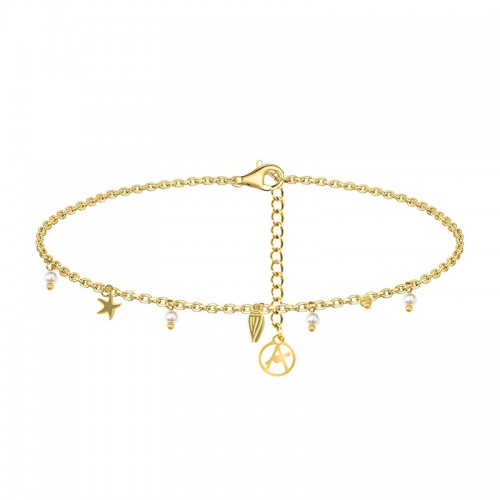 CAVIGLIERA CON CHARMS E PERLE - YC2540B126