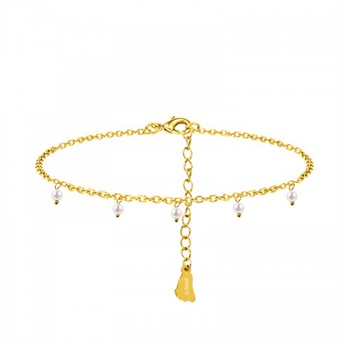 CAVIGLIERA CON CINQUE PERLE PENDENTI - YY2648C996