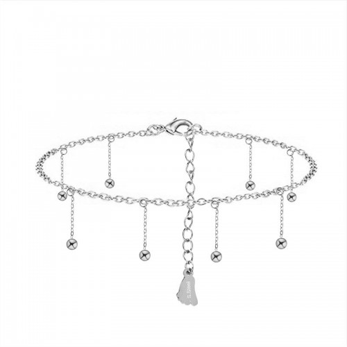 CAVIGLIERA CON CATENINE PENDENTI E SFERE - YY2664C998