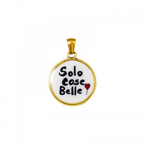 CIONDOLO ROTONDO “Solo Cose Belle” - FJ2628D048