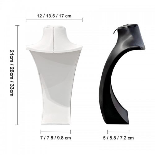 ESPOSITORE PORTA GIOIELLI A BUSTO IN SIMILPELLE - YP24224B683/B614/B615