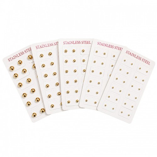 SET DI 24 ORECCHINI A LOBO A SFERA - DA2667C989