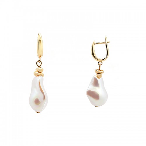 ORECCHINI PENDENTI CON PERLA BAROCCA - SW2644C833