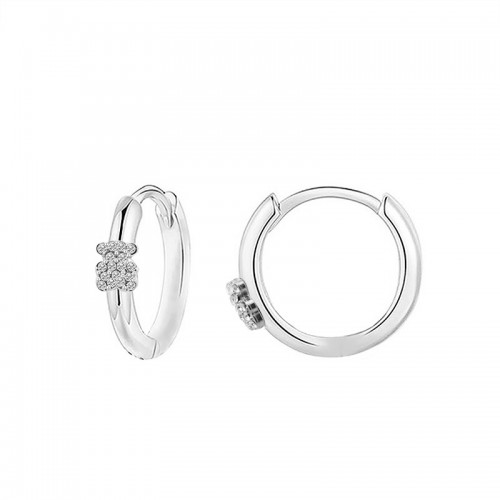 ORECCHINI A CERCHIO CON ORSETTO IN STRASS - YC2440B646