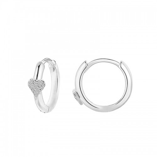 ORECCHINI A CERCHIO CON CUORE IN STRASS - YC2440B647