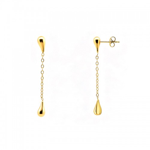 ORECCHINI PENDENTI A GOCCIA CON CATENELLA - YC2652C921