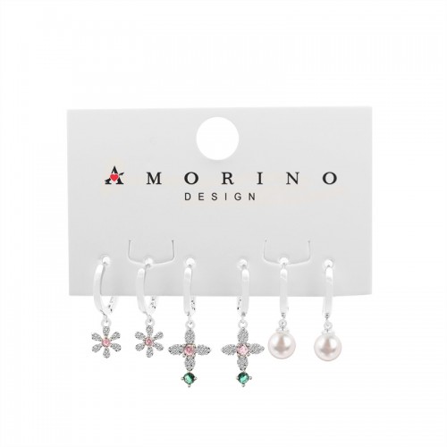 SET 6 ORECCHINI A CERCHIO CON PENDENTE - YK2411328B763