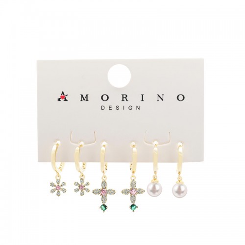 SET 6 ORECCHINI A CERCHIO CON PENDENTE - YK2411328B763