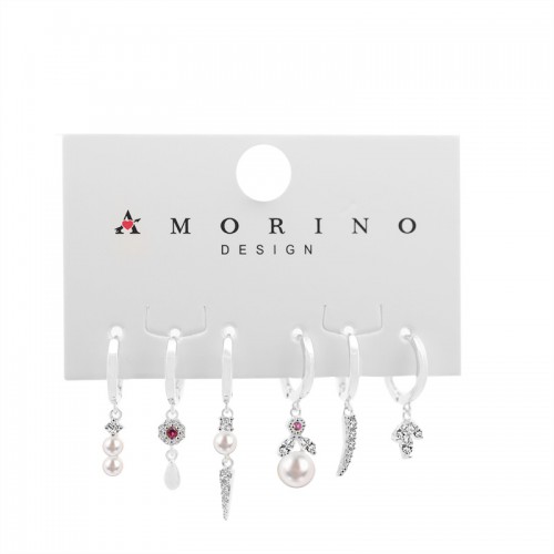 SET 6 ORECCHINI DIVERSI CON ZIRCONE - YK2412512B762