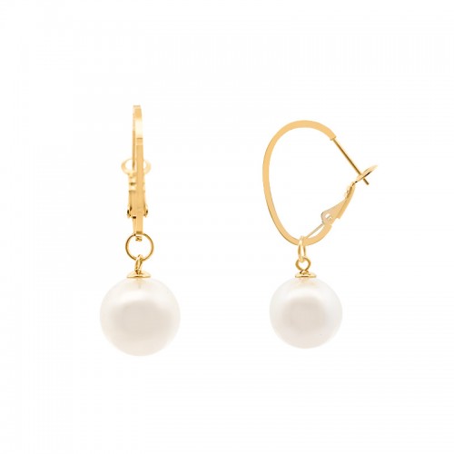 ORECCHINI A CERCHIO CON PERLA - YY2563O9