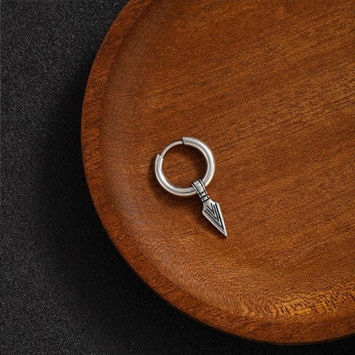 ORECCHINO A CERCHIO CON CIONDOLO PUNTA DI FRECCIA - JJ2524C222