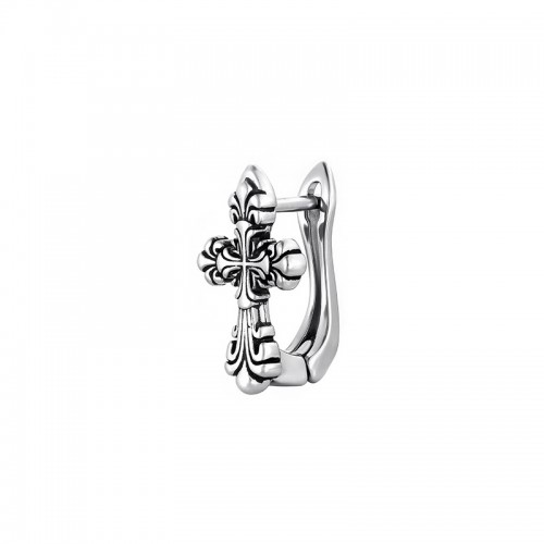 ORECCHINO A CERCHIO QUADRATO CON CROCE - JJ25304C229