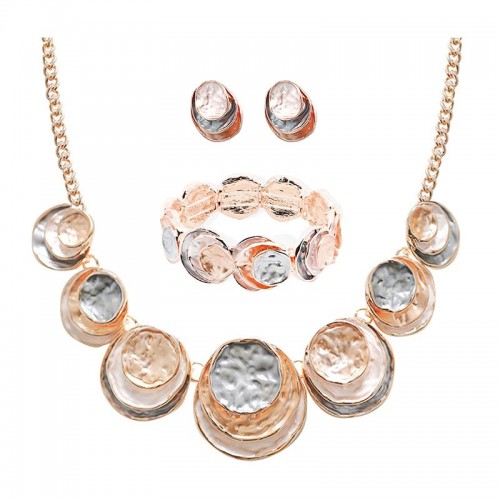 PARURE ROTONDO SMALTATO A TRE STRATI - SW2492B809/F99/E840