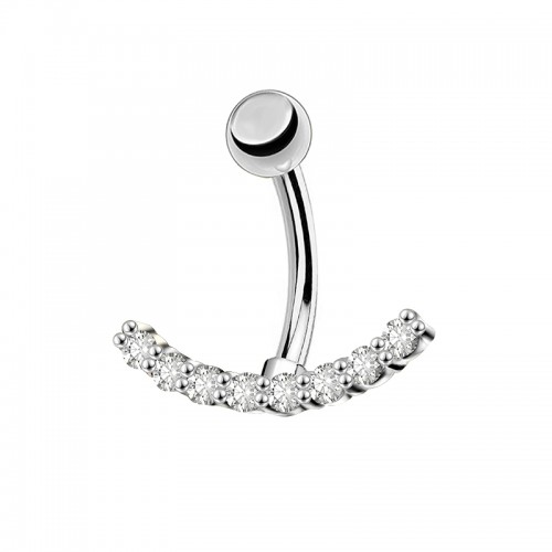 PIERCING BANANA ZIRCONIA A FORMA SMILE - JQ1000B100