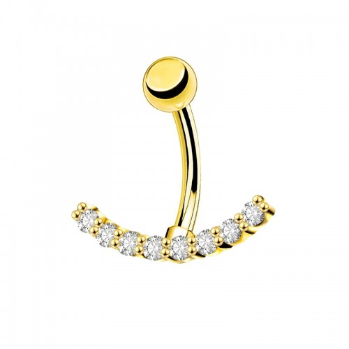 PIERCING BANANA ZIRCONIA A FORMA SMILE - JQ1000B100