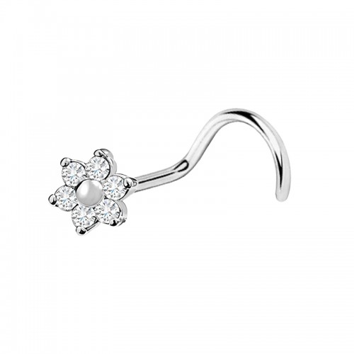 PIERCING NASO A VITE CON FIORE - JQ480N142