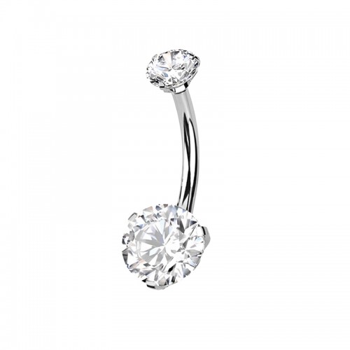 PIERCING A BANANA CON ZIRCONIA - JQ600B093