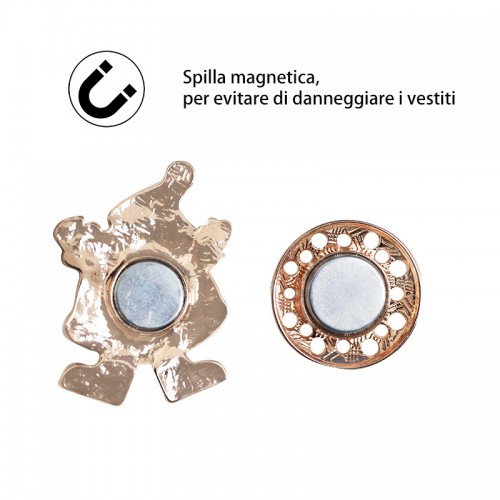 SPILLA MAGNETICA SMALTATA BABBO NATALE - SW2480B789