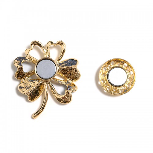 SPILLA MAGNETICA SMALTATA QUADRIFOGLIO - SW2552C500